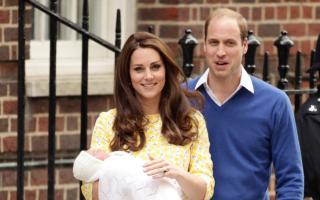 The Duke and Duchess of Cambridge and the newborn Princess of Cambridge as they leave the Lindo Wing of St Mary's Hospital in London. PRESS ASSOCIATION Photo. Picture date: Saturday May 2, 2015. See PA story ROYAL Baby. Photo credit should read: Yui