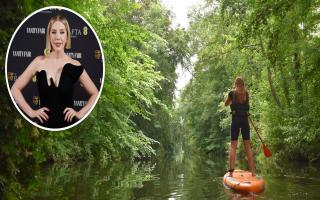 Katherine Ryan went paddleboarding in Norfolk in her new TV show